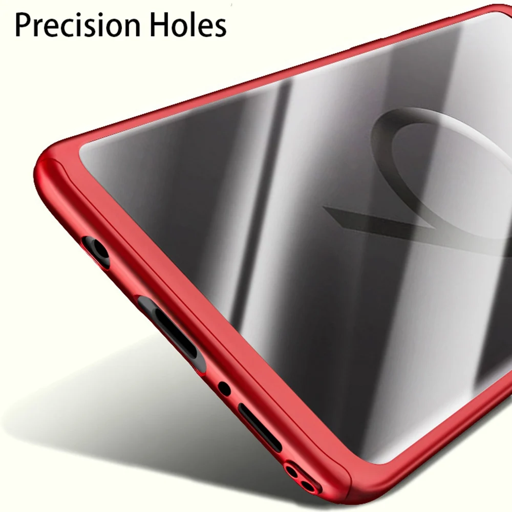 Luxury Full Case For Samsung Galaxy A6 A8 J4 J6 Plus 2018 A3 A5 A7 J2 J3 J5 J7 Prime 2017 Cover Shockproof With Glass |
