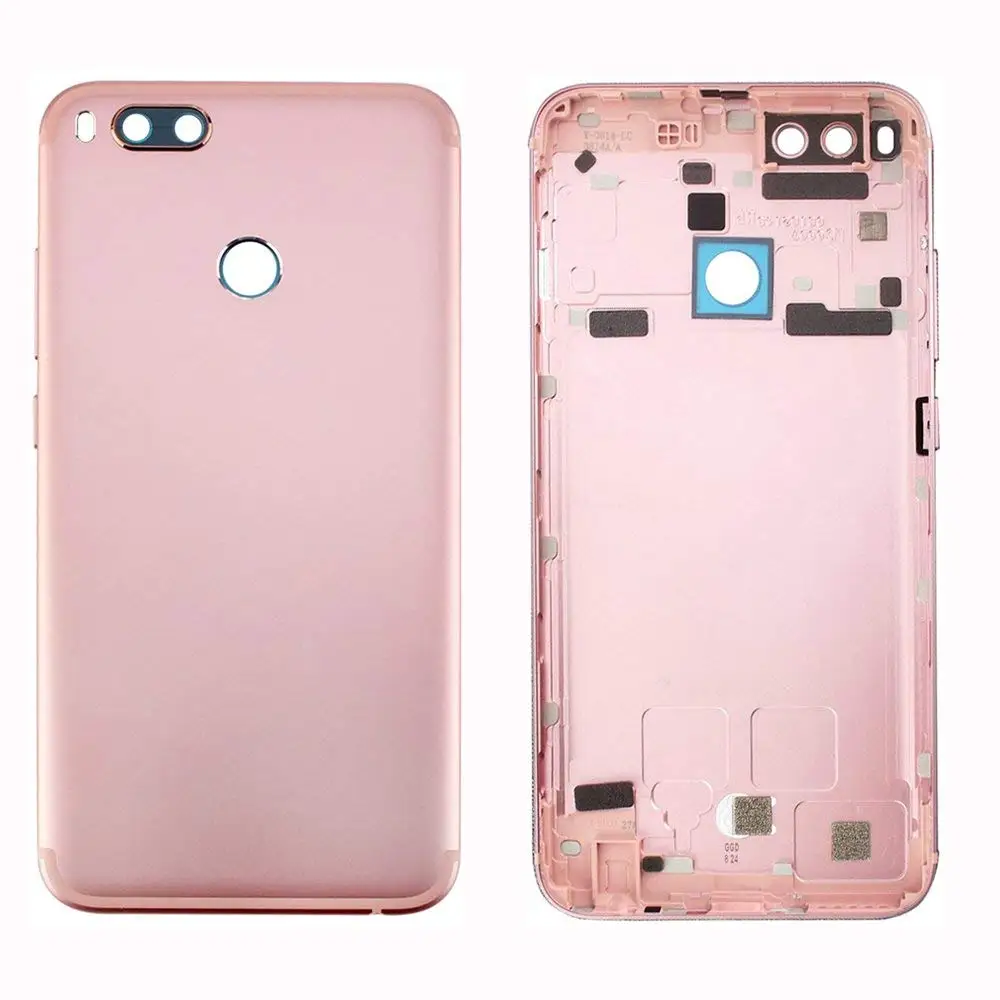 Pink-Back Cover Mi ddle рамка для Xiaomi mi 5X передняя рамка Задняя крышка батареи Корпус для mi A1 mi 5X mi A1 - Цвет: Pink-Back Cover