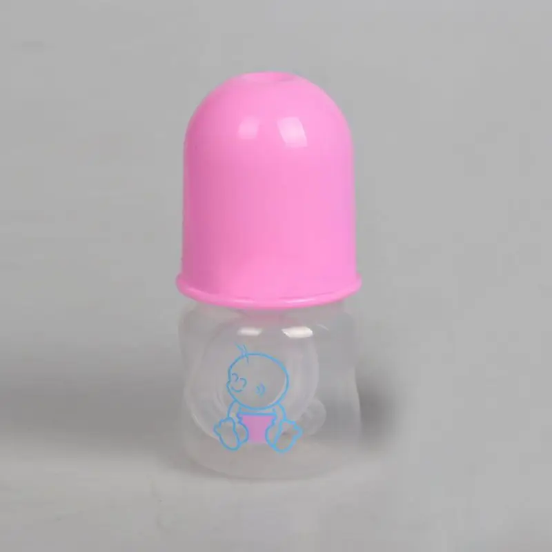 

Cute Baby Blue Pink Bottle 60ml Cartoon Print PP Bottle Newborn Infant Feeding Bottle