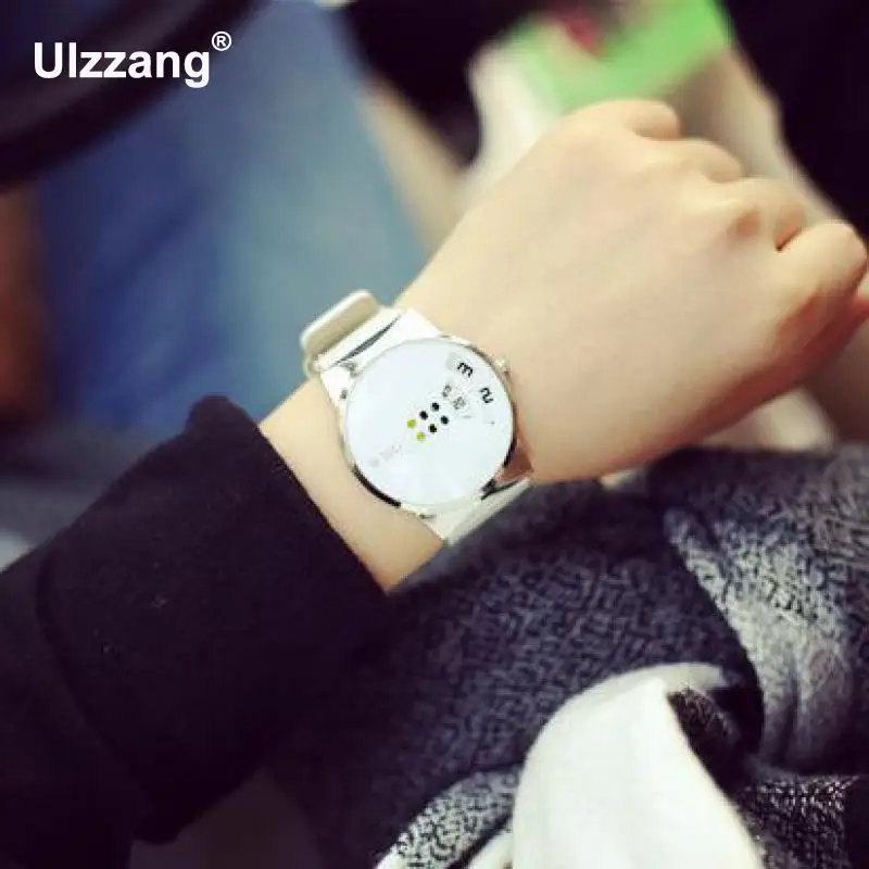 Модные красочные часы для женщин цифровые и мужчин повседневные