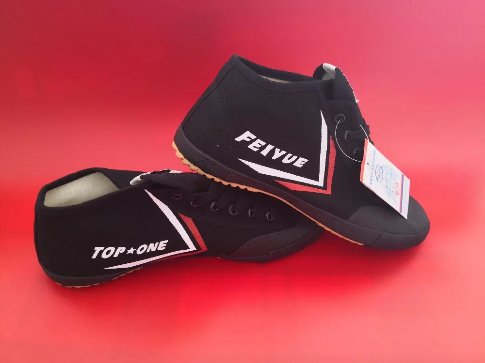 FEIYUE высокая классическая парусиновая обувь спортивная обувь Боевые искусства обувь для мужчин и женщин белые кроссовки обувь