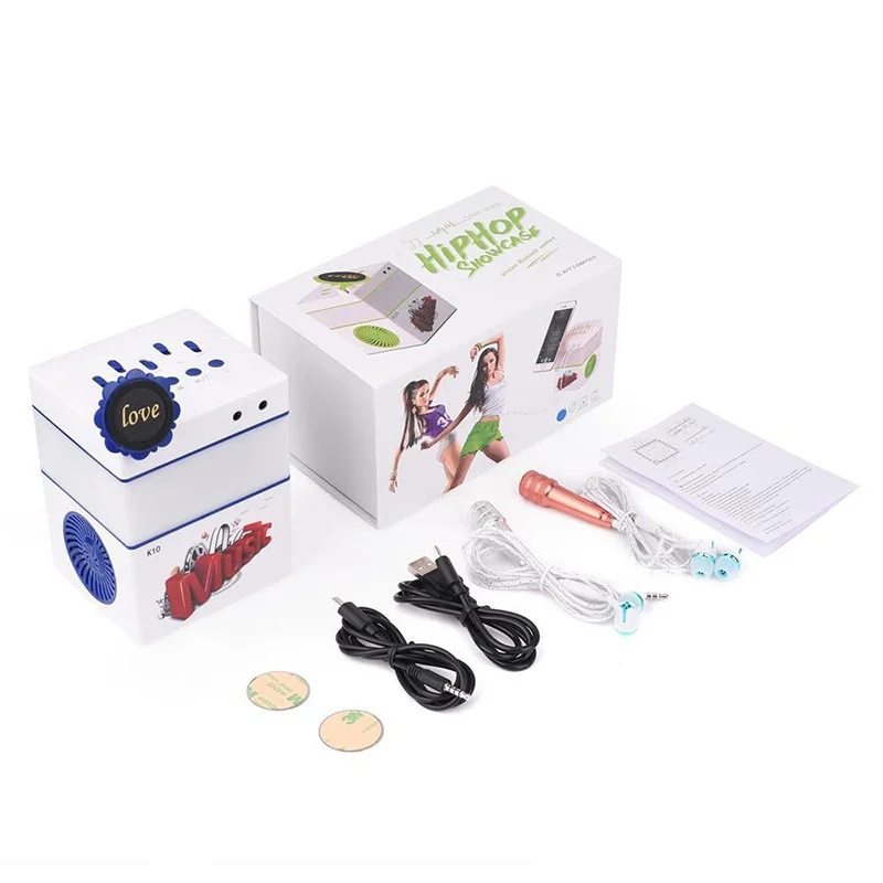 Doitop Беспроводной караоке bluetooth микрофон пение машина Bluetooth Динамик со