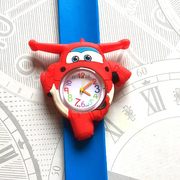 3D мультфильм самолет автомобиль детские часы Дети Кварцевые для детей девочек