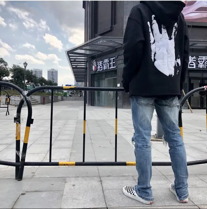 2019 Европа и Америка уличный стиль ретро high street отверстие для мужчин's джинсы