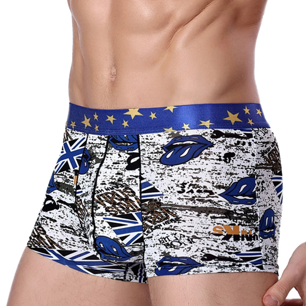 Шелк льда Для мужчин нижнее белье мужские трусы боксеры сексуальные трусики