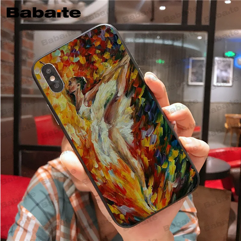 Для iphone 11promax Балерина масляная живопись аксессуары для телефонов Чехол X XS MAX 8 7 Plus