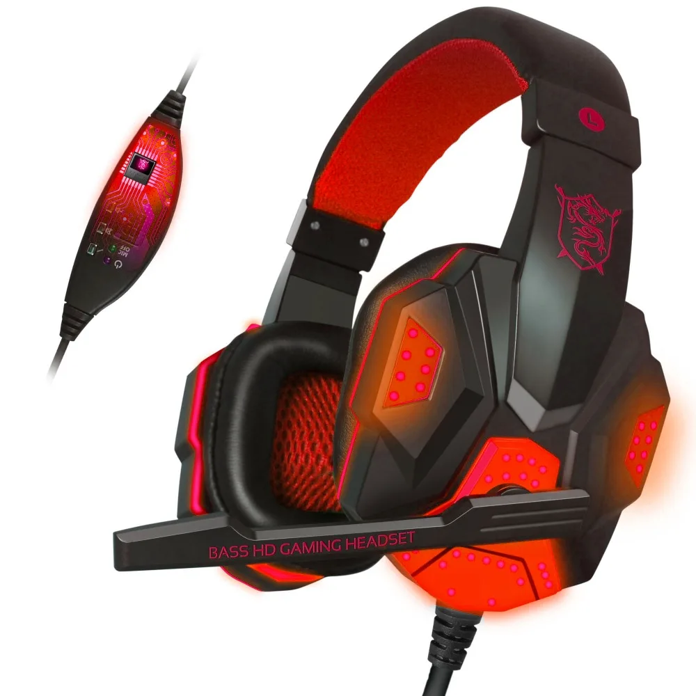 Последние plextone PC780 gaming headset бас наушники с микрофоном для компьютера сабвуфер стерео Универсальный проводные наушники