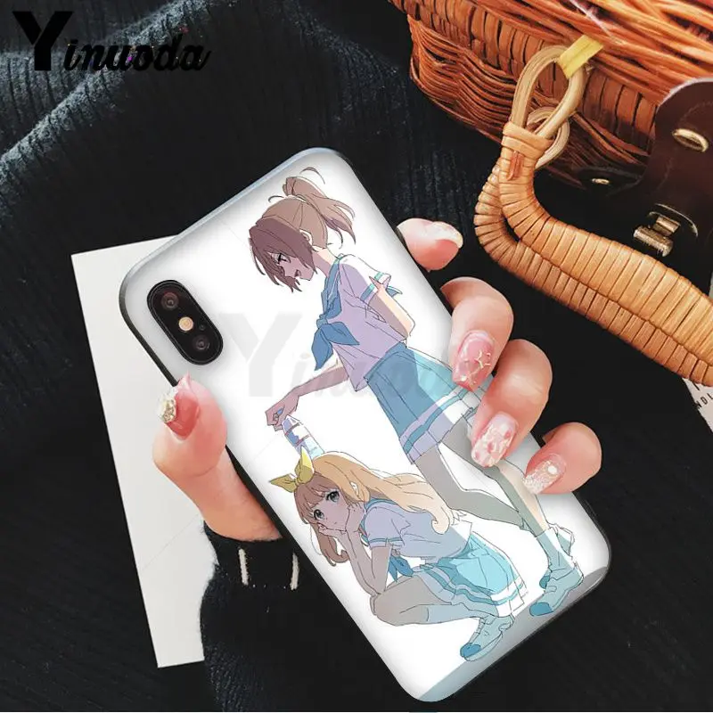 A10 Yinuoda мультфильм аниме kawaii Девушка кошка Красочный милый чехол для телефона для iPhone 8 7 6 6S Plus 5 5S SE XR X XS MAX Coque Shell - Цвет: A10