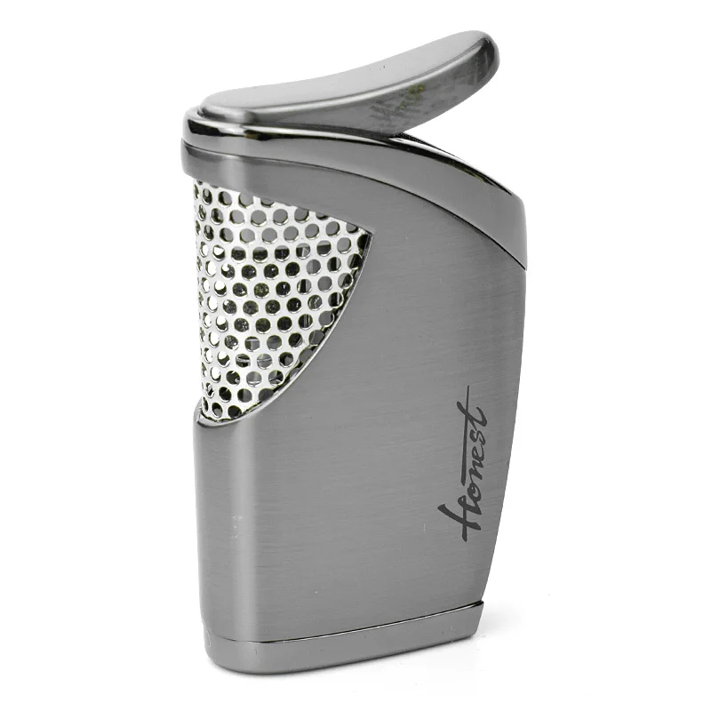 Honest Cigar Зажигалка металлическая портативная газовая Ветрозащитная реактивная