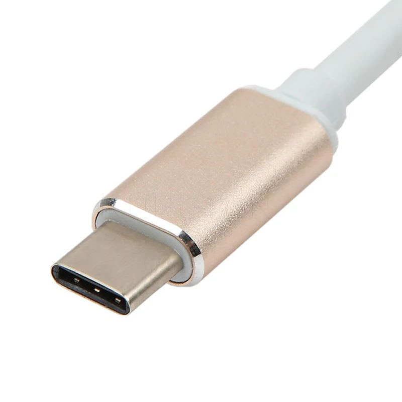 2017 Новый USB3.1 Type C к HDMI Кабель адаптер Золотой серебристый матовый корпус USB 1080P