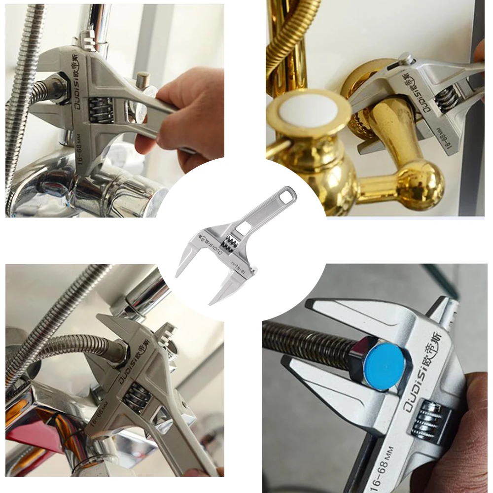Регулируемый гаечный ключ большой универсальный ручной инструмент для ремонта