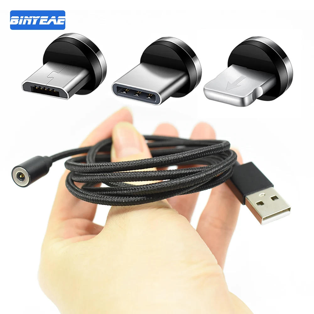 Магнитный зарядный кабель Micro USB зарядное устройство адаптер для iphone7 Samsung s9 HTC Huawei