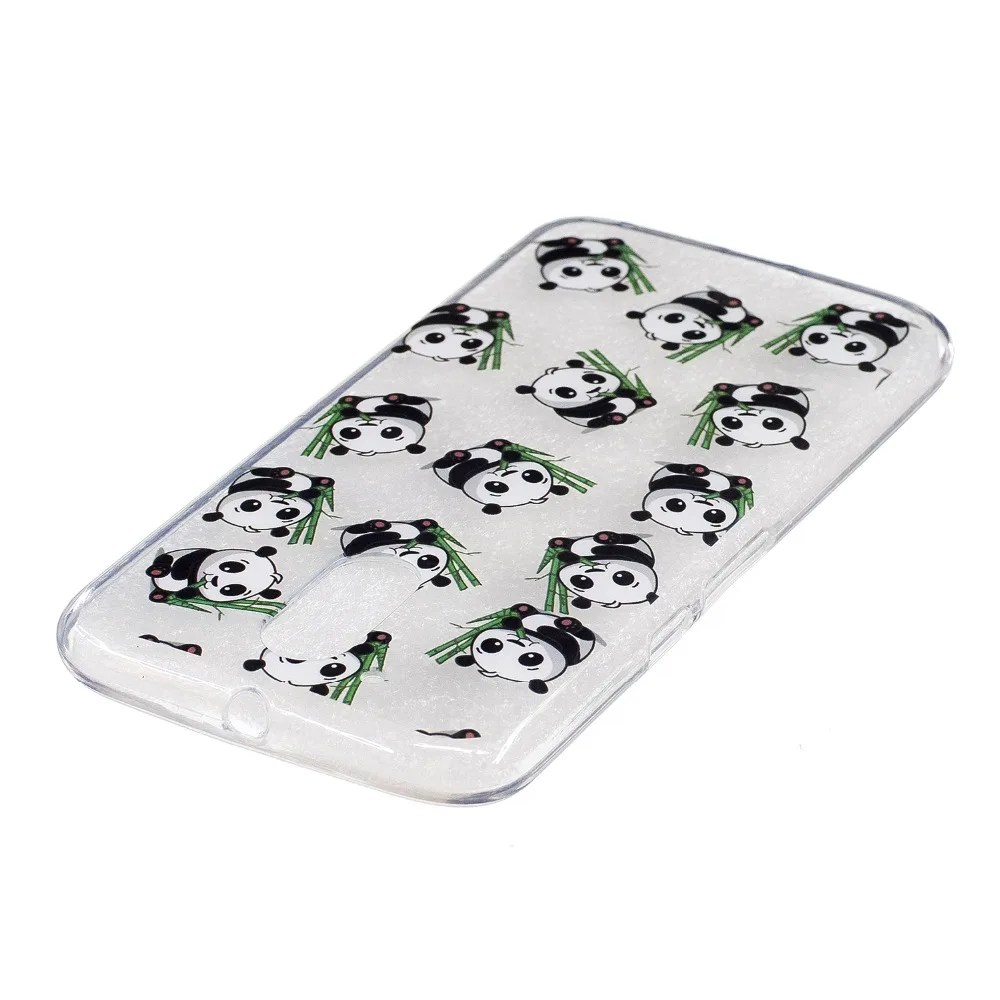 Мороженое панда ананас кошка перо печать помада девушка роспись кремния ТПУ