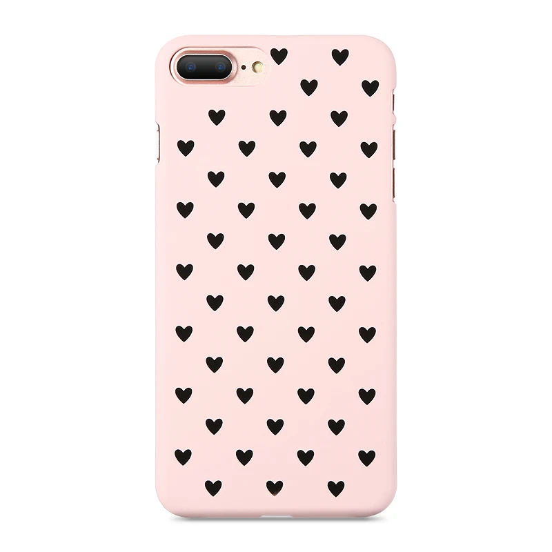 White Pink Heart KISSCASE «любящее сердце» чехол для Samsung Galaxy S8 S9 плюс S7 S10 плюс S10 A70 A50 A3 A5 A6 A8 A7 A9 Жесткий PC пара чехол на samsung a50 чехол - Цвет: White Pink Heart