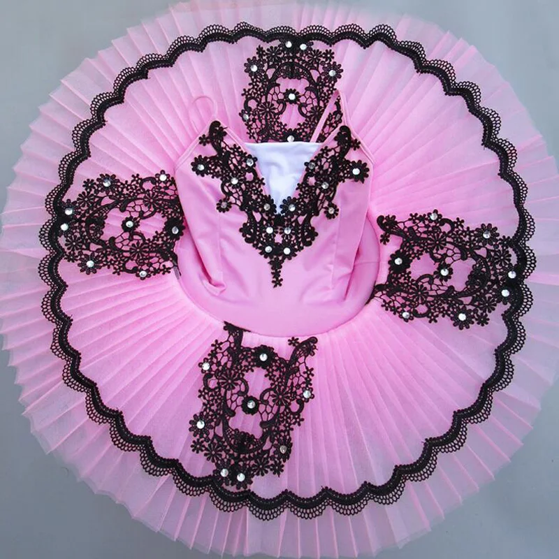 Профессиональное танцевальное платье-пачка балерины с блестками для взрослых