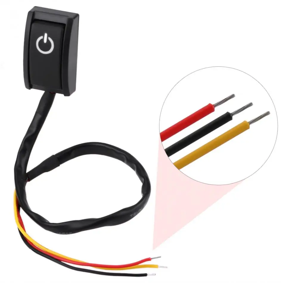 Автомобильный переключатель DIY DC 12V 200mA автомобильный Тип липкая кнопка