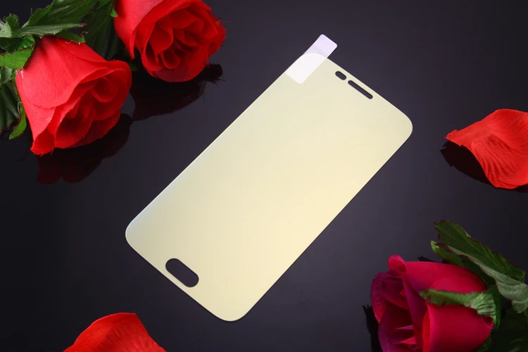 Для Samsung Galaxy S6 S7 цветное зеркальное покрытие стеклянная Защитная пленка для