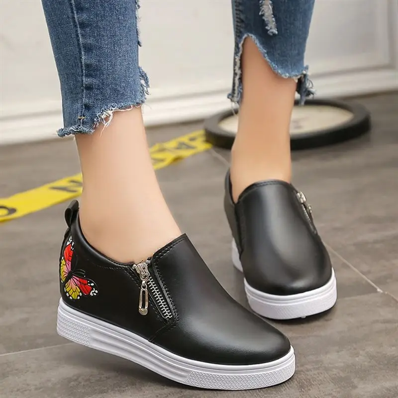 

Hot sale Autumn Style Women Shoes Hidden Wedge Heels Women's Elevator Shoes Casual Shoes platform shoe