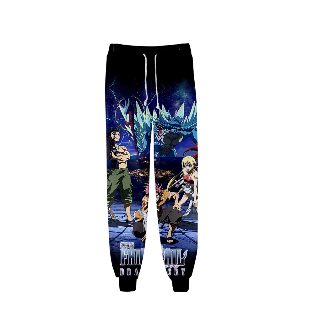 Leisure HIP HOP Japanese Anime FAIRY TAIL 3D pants high quality sports trousers popular trend comfortable casual | Мужская одежда