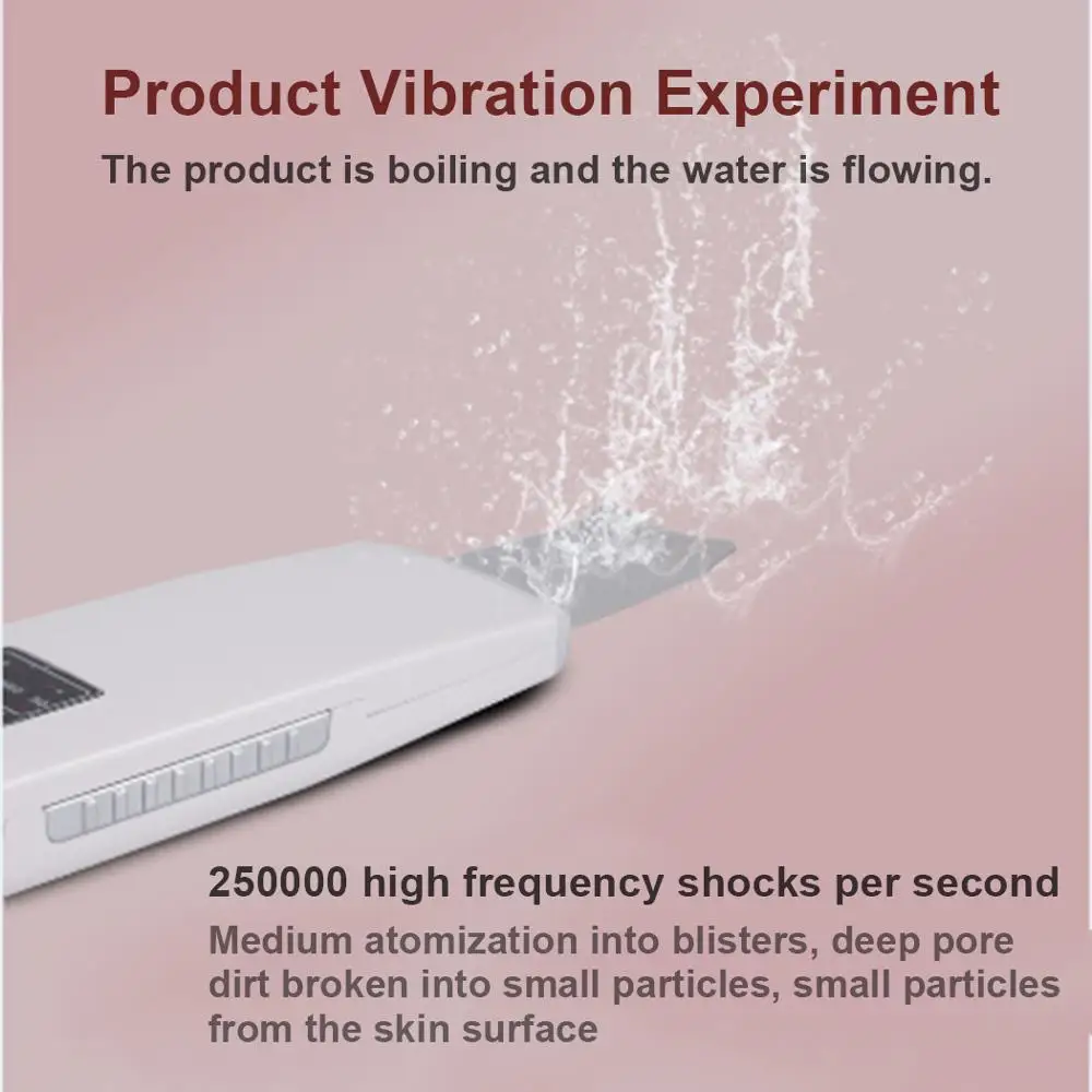 Ультразвуковой глубокий аппарат для чистки лица скруббер кожи удаляет грязь