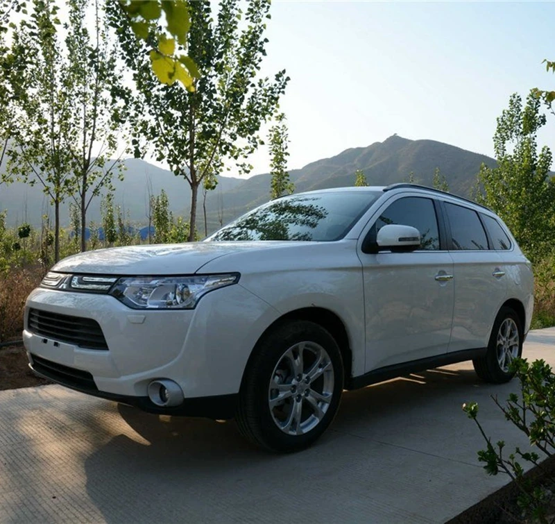 Для Mitsubishi Outlander 2013 ABS хромированный головной светильник+ Tai светильник, чехлы, лампа для переднего и заднего фонаря, рамка для лампы, 6 шт., автомобильный Стайлинг