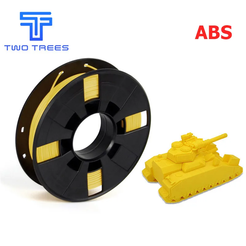 ABS yellow DIY 3d Принтер Нити много цветов опционально PLA/ABS 1,75 для MakerBot RepRap пластиковые резиновые расходные материалы материал 0,2/кг - Цвет: ABS yellow