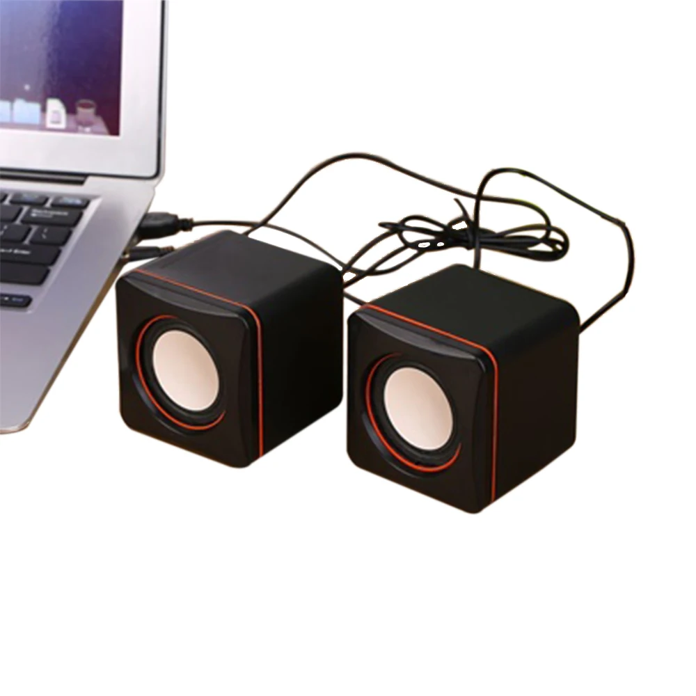 USB 2 0 мини динамик 3 5 мм аудио проводной компьютерный мультимедийный громкий