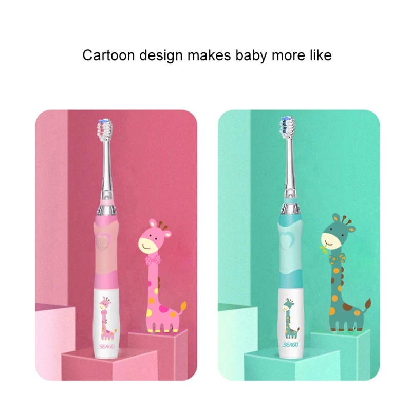 Детская электрическая зубная щетка сухая батарея высокая частота микро вибрация