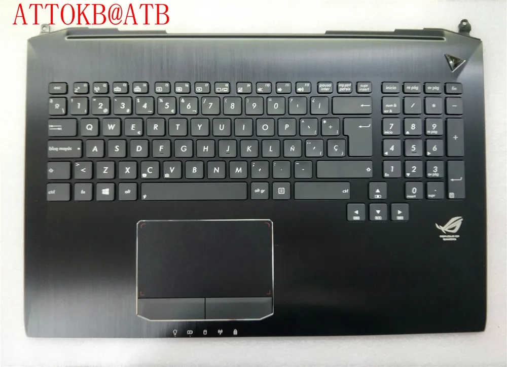 Клавиатура для ноутбука ASUS G750 G750JH G750JM G750JS G750JW G750JX G750JZ светильник с испанской