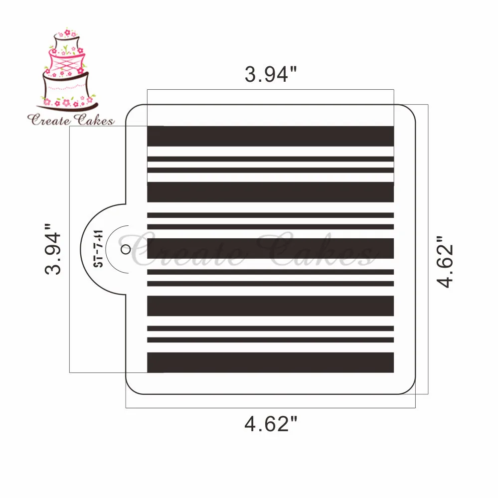 Пластиковый трафарет в полоску для печенья/торта свадебного торта форма помадки