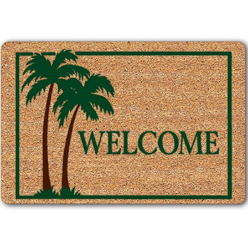 Современный ковер Welcom резиновые домашние всасывающие водоотталкивающие