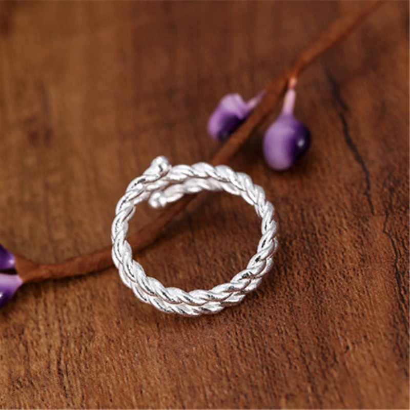 Женское кольцо с изменяемым размером Sweet Twist Необычные Открытые Кольца из
