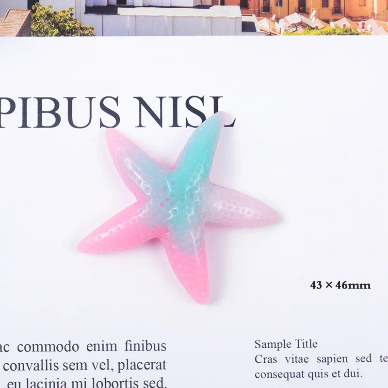 Starfish 6 Pieces 2шт/6 шт Единорог звезда Луна наполнитель для ясной/пушистая клейкая масса коробка популярные детские игрушки Лизун для детей DIY Набор аксессуары Лепка глина - Цвет: Starfish 6 Pieces