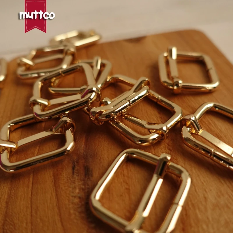 DIY 2 0 см ошейник для собак золотистая металлическая Регулируемая пряжка