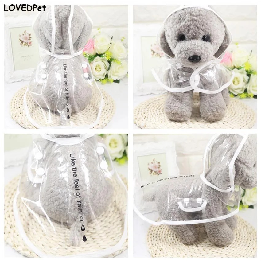 Новинка плащ-Зонтик для собак водонепроницаемая одежда толстовка с капюшоном