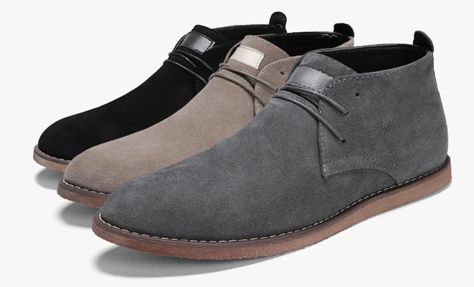 Ngouxm/мужские повседневные ботильоны; сезон весна-осень; Замшевые мужские ботинки ручной работы; повседневные ботинки с круглым носком на плоской подошве; мужская обувь