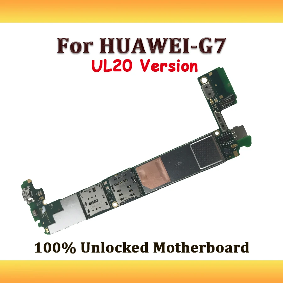 100% разблокированная материнская плата для HUAWEI G7 UL20 с чипами логическая системой
