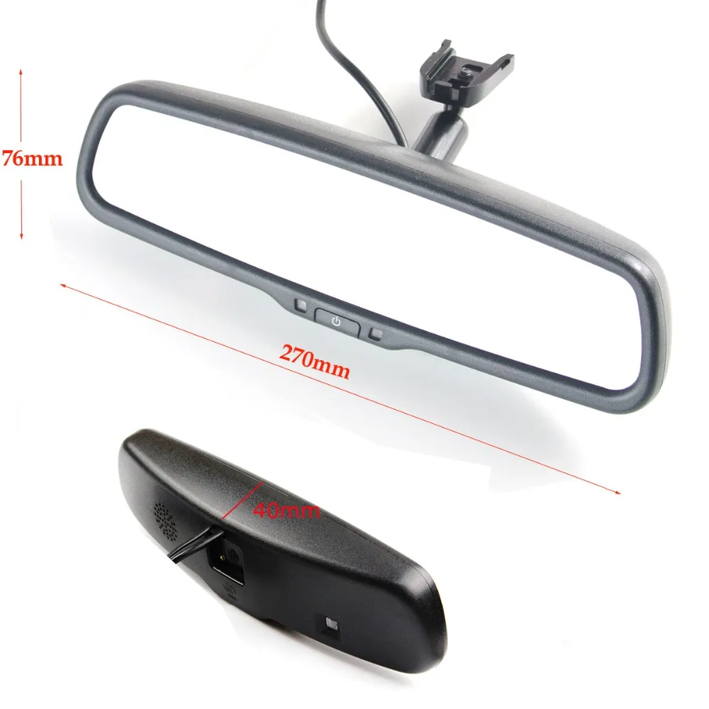 ANSHILONG 4 3 &quotTFT LCD Зеркало заднего вида Автомобильный монитор видео вход 2Ch с