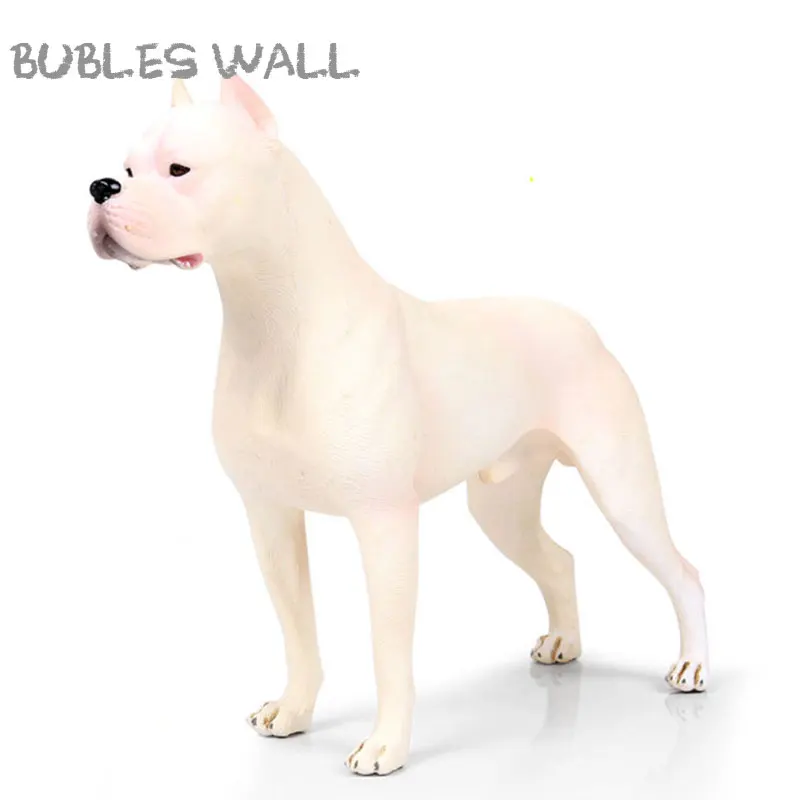 21 см Большой размер Dogo Argentino Модель Животного Фигурка Игрушки для детей подарок Коллекция Модель Собаки Фигурки