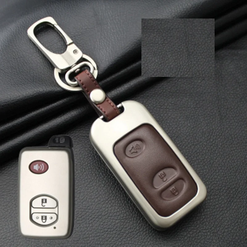 Leather Car Key Case Cover For Toyota Land Cruiser Prado 150 Camry Prius Crown For Subaru 2013 Foreste Outback XV legacy
