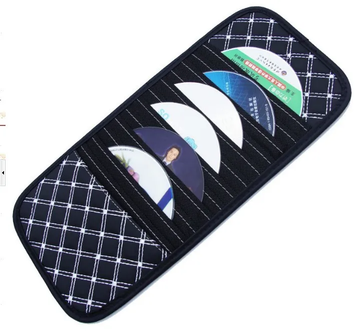 Высококачественный черный/красный чехол с 12 дисками для CD DVD Автомобильный