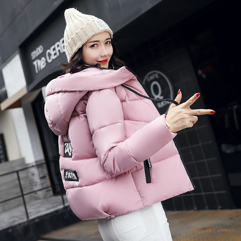 Для женщин Зимняя парка 2017 с капюшоном куртка хлопковой подкладкой для девочек
