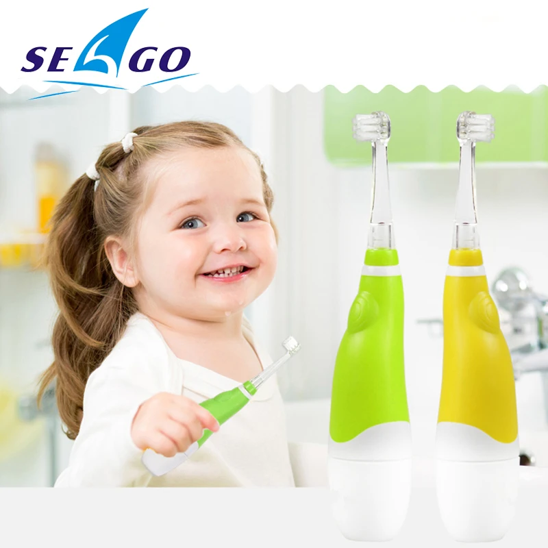 Электрическая зубная щетка Seago для детей мягкая щетина От 0 до 4 лет со