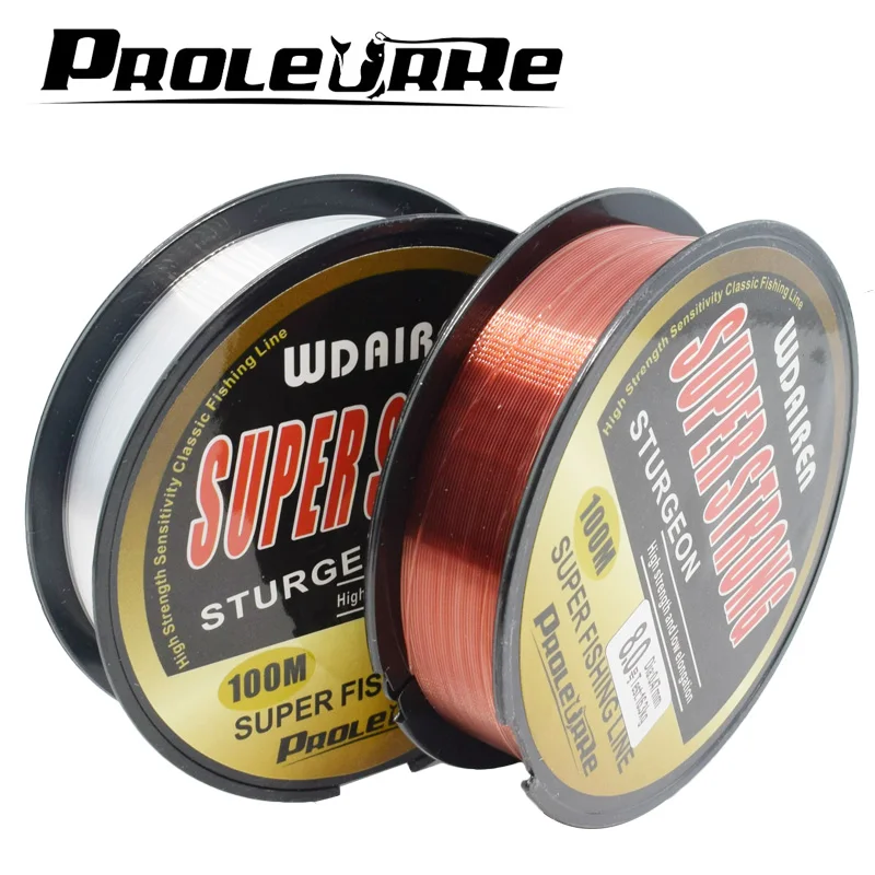 Proleurre 100 м супер сильная нейлоновая серия Daiwa леска 2-40LB моноволокна линия ЯПОНИЯ основная леска для ловли карпа снасти
