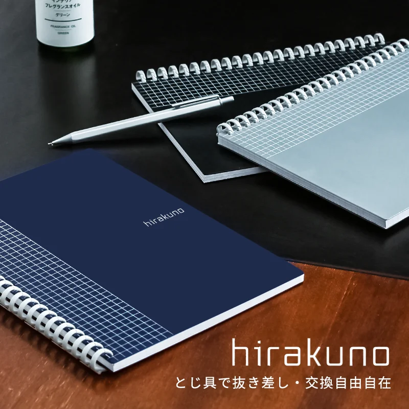 

Japan LIHIT.LAB Loose Leaf Notebook N-1673 Business Office Notebook Removable for The Refill 1PCS
