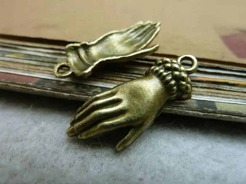 30 шт антикварная бронзовая ручная подвеска DIY Изготовление ювелирных