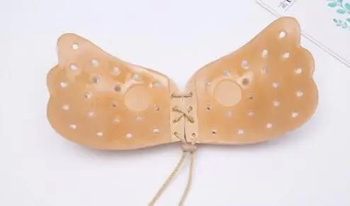 Fashion Women Underwear Sexy Lingerie Solid Silicone Adhesive Gel Push Up Backless Strapless Invisible Chest Bra