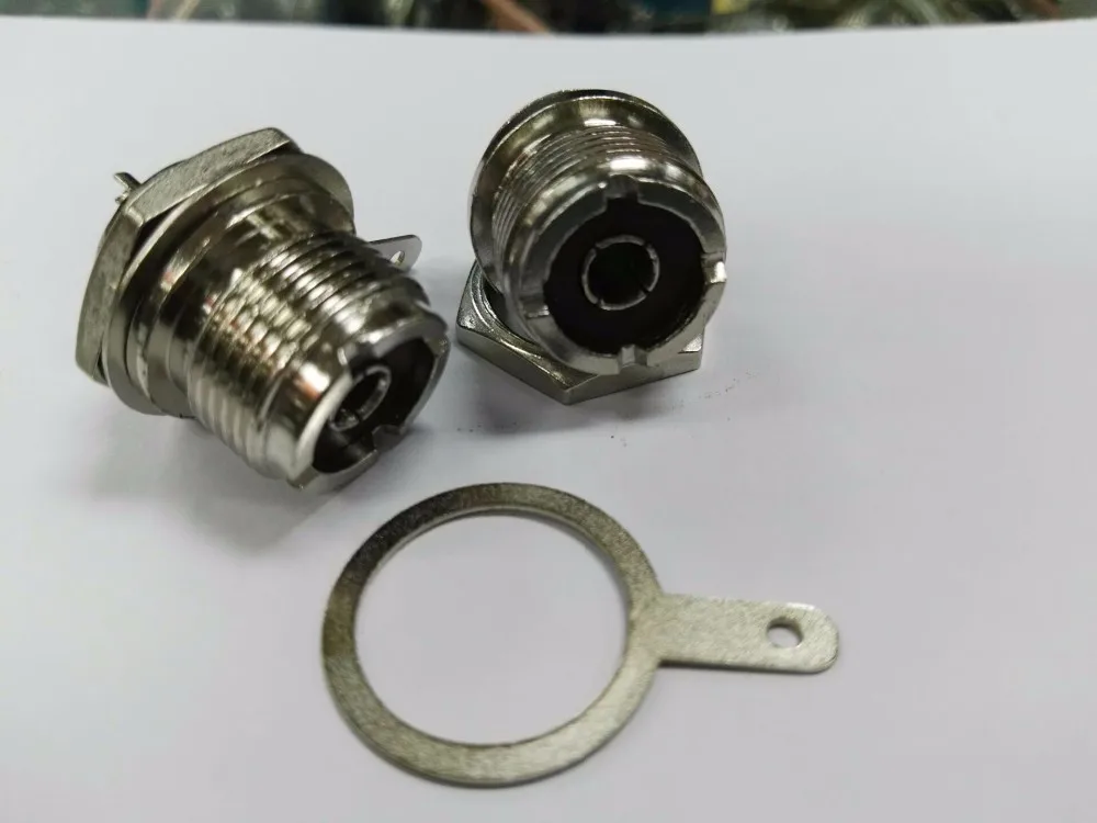 

2 шт., Медная гайка SO239 SO-239 UHF с разъемом для припоя RF, прямое Крепление на переднюю панель