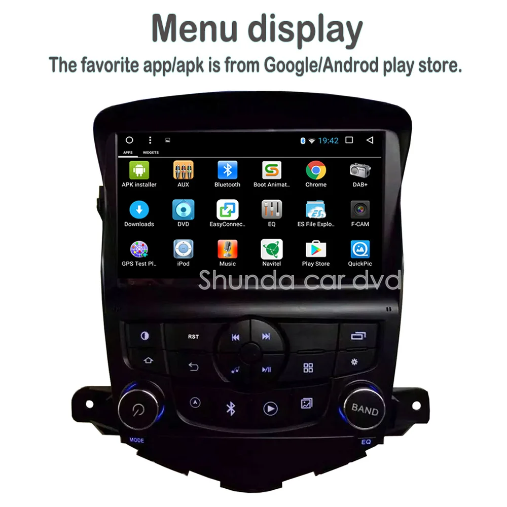 SHUNDA HD Android 7 1 T8 2 г + 32 dvd плеер автомобиля для Chevrolet Cruze с автомобилем Радио стерео BT WI