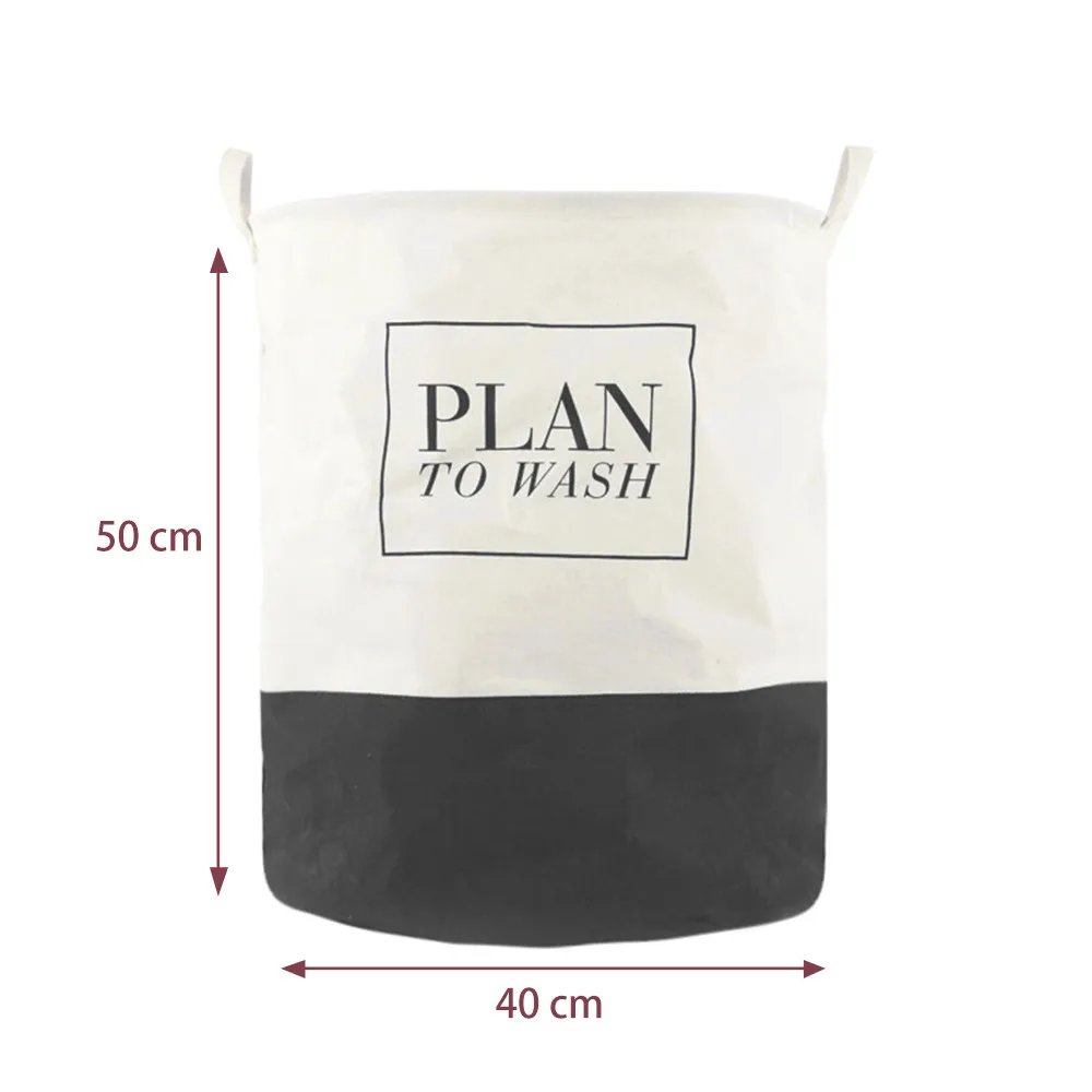 Настольная складная корзина для хранения холщовая ткань водонепроницаемый